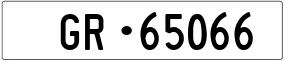 Truck License Plate